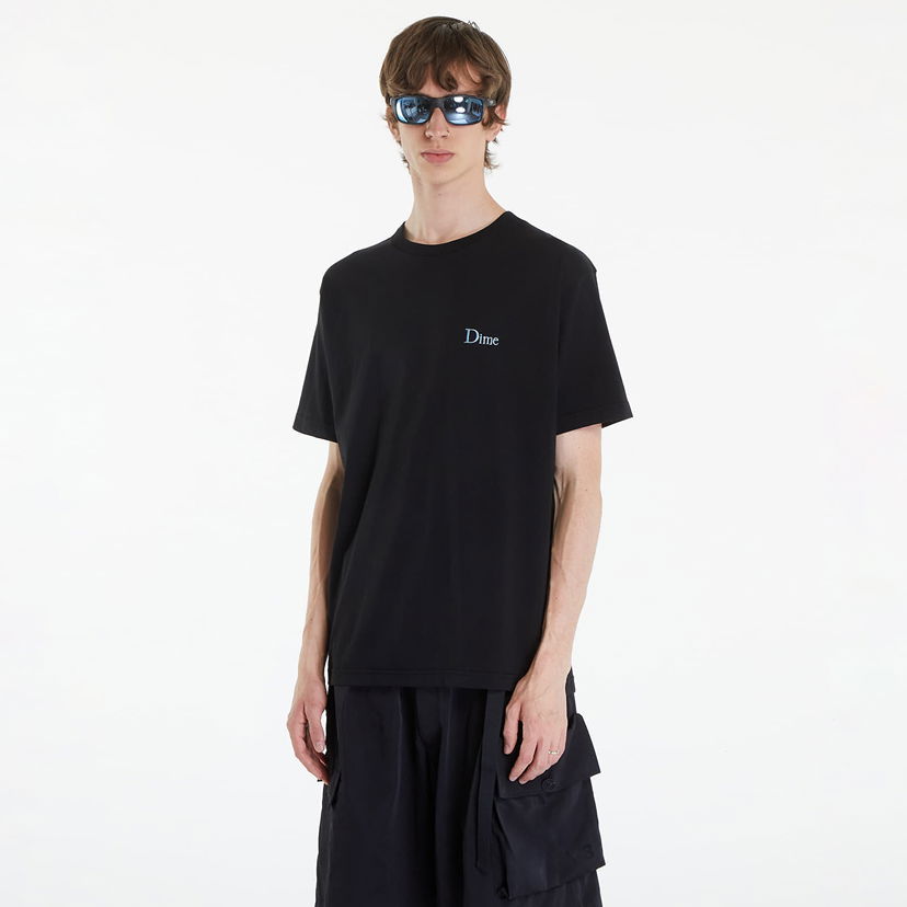 T-shirt Dime Classic Small Logo T-Shirt Black Sort | DIMESP24D211BLK