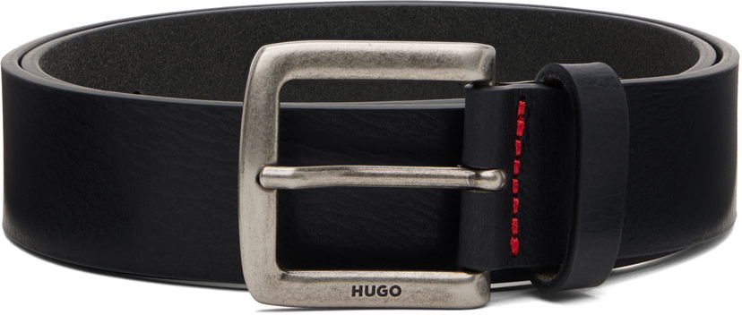 Bælter BOSS HUGO Vegetable-Tanned Belt Sort | 50553776