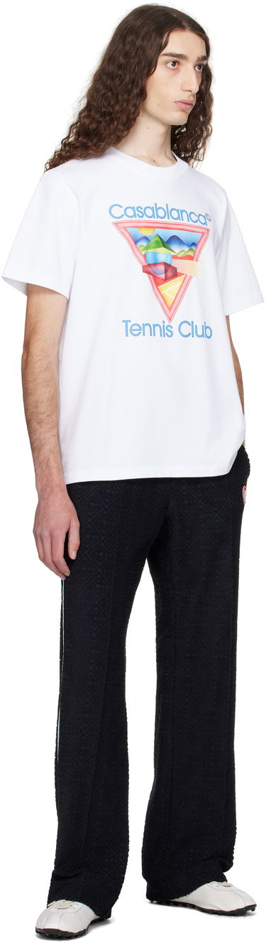 T-shirt Casablanca Casablanca 'Tennis Club' Icon T-Shirt Hvid | MPF25-JTS-001-01, 3