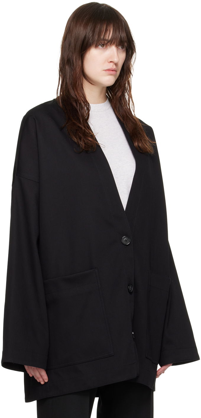 Frakker TOTEME TOTEME Patch Pocket Cardigan Sort | 243-WRO0128-FB0188, 1