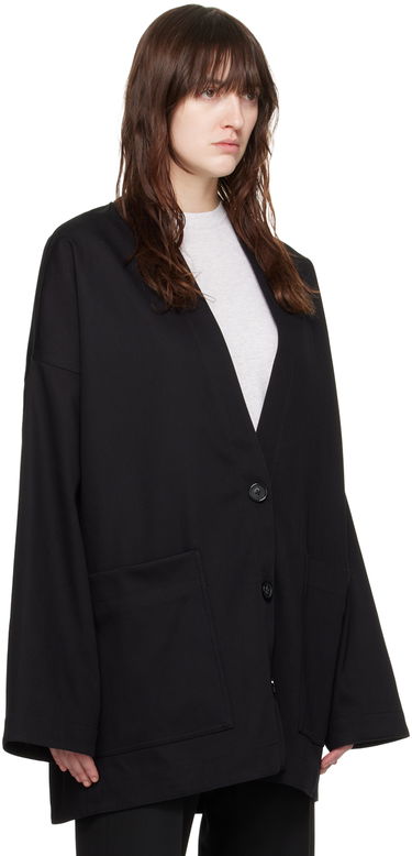 Frakker TOTEME TOTEME Patch Pocket Cardigan Sort | 243-WRO0128-FB0188, 1