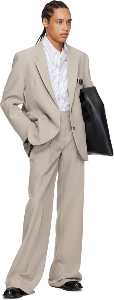 Jakke Coperni Coperni Tailored Blazer with Belted Pocket Beige | COPV69F3004MEN, 3