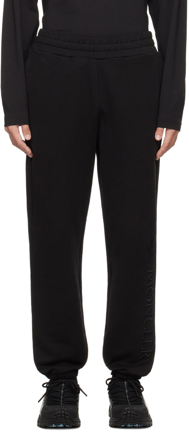 Joggingbukser Moncler Embroidered Sweatpants Sort | J10918H0000289ADW