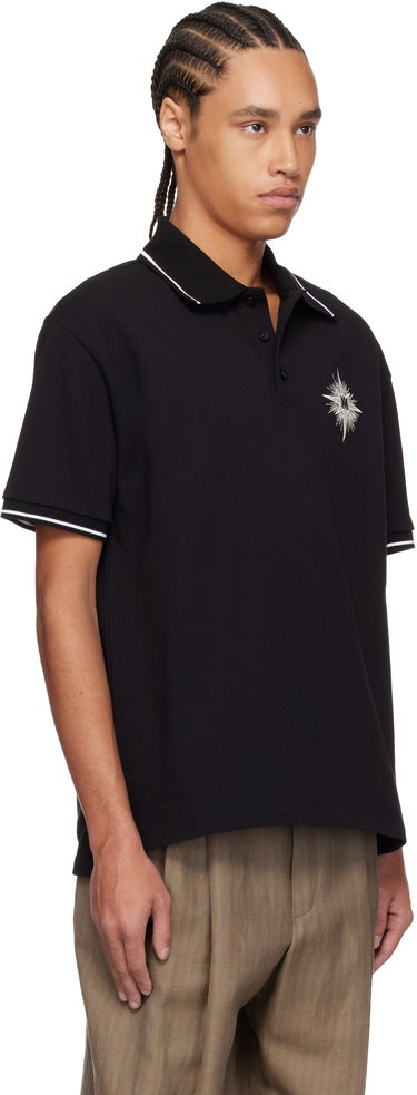 Polo skjorte AMIRI AMIRI Starburst Polo Sort | AMJYPO1014, 1