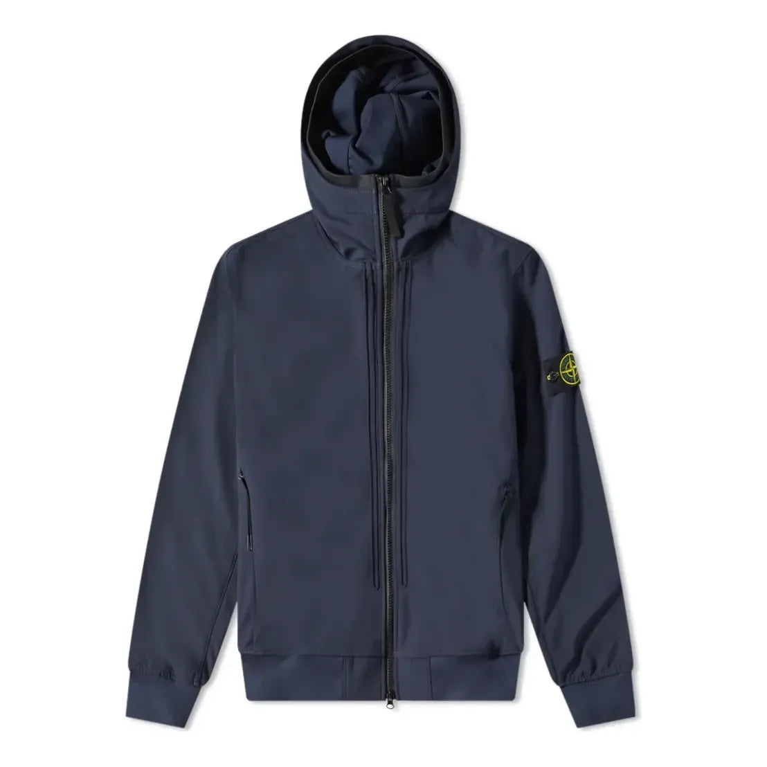 Vindjakke Stone Island Hooded Soft Shell-R Jacket Blå | 761540427-V0020, 0