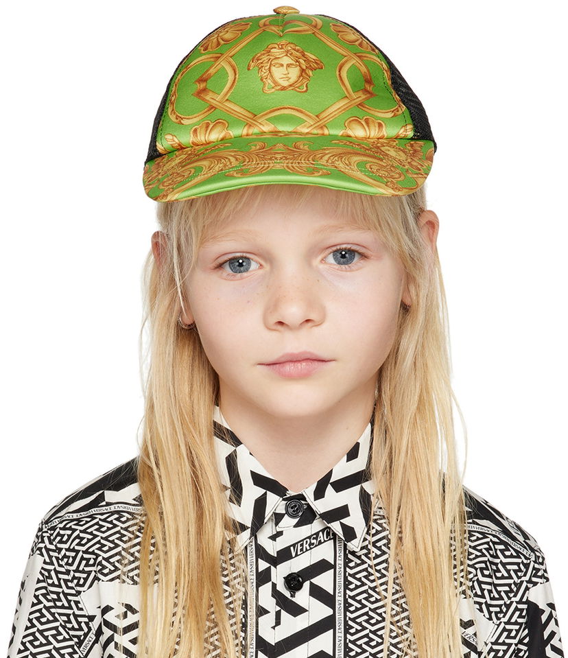 Kasket Versace Kids Heritage Trucker Hat Grøn | 1008201_1A06924