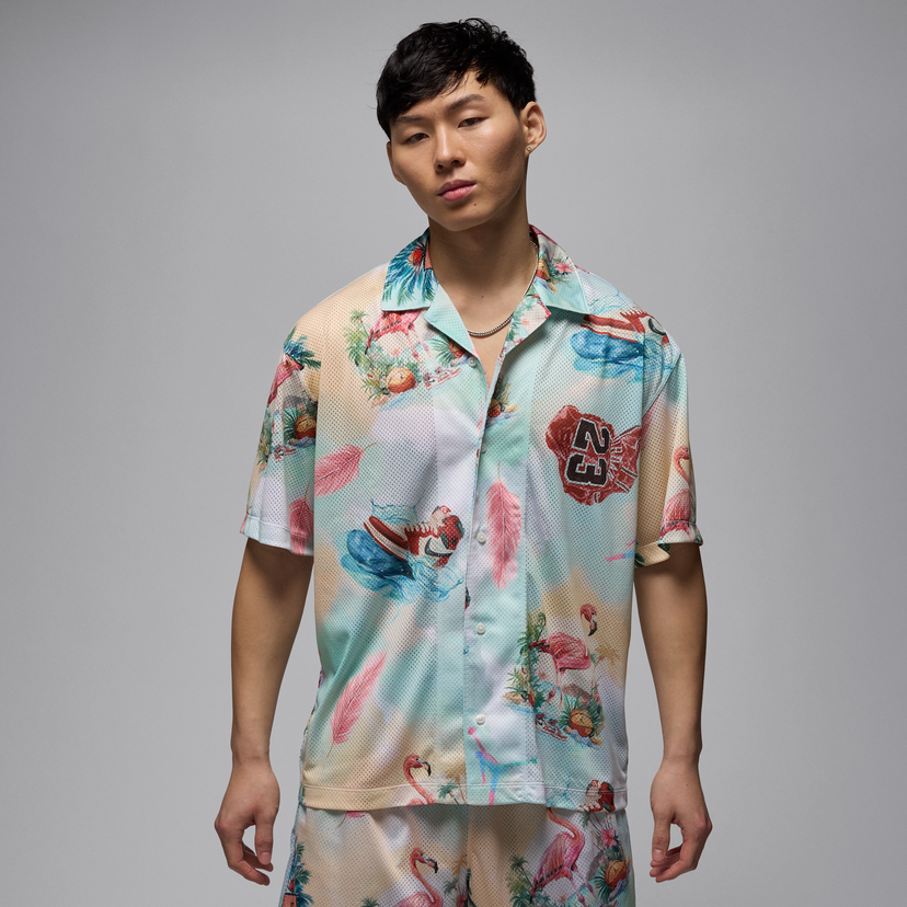 Skjorte Jordan Jordan Essentials Camp Print Shirt Flerfarvet | IB3007-133