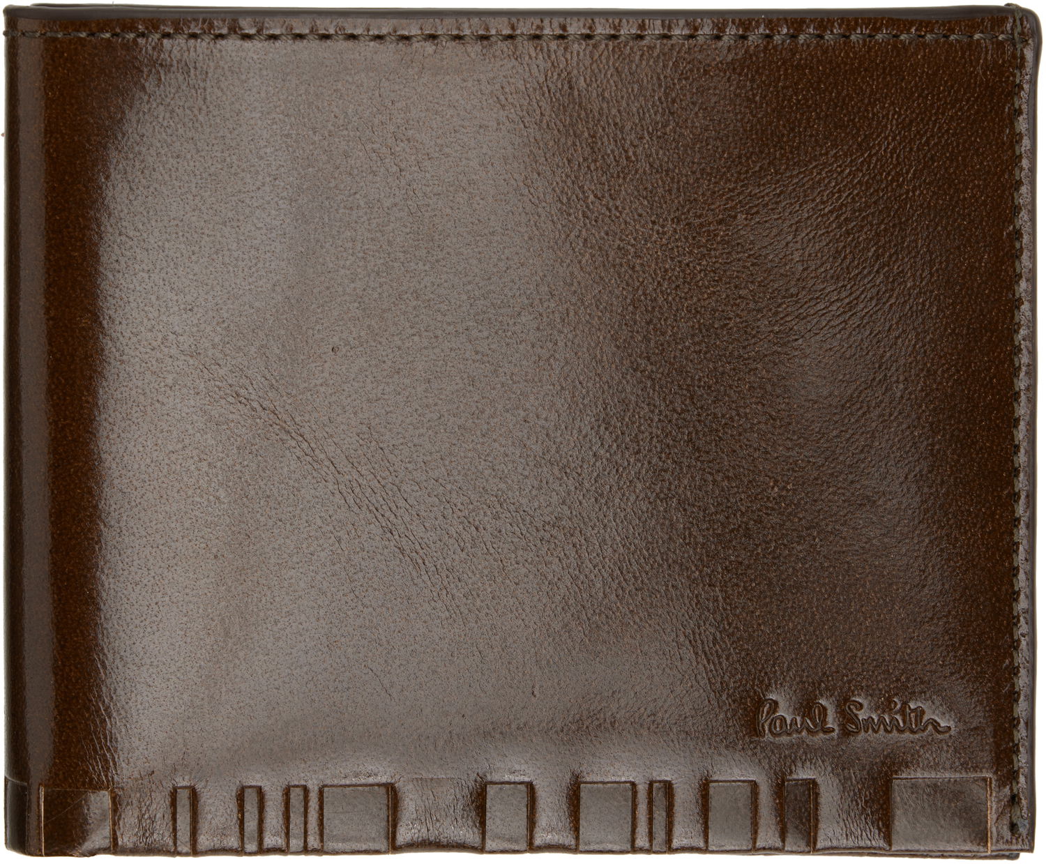 Tegnebog Paul Smith Paul Smith Leather Shadow Stripe Billfold Wallet Brun | M1A-8112-PSTFOE, 0