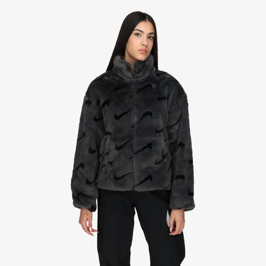 Jakke Nike Plush Jacket Sort | DQ6842-070, 2