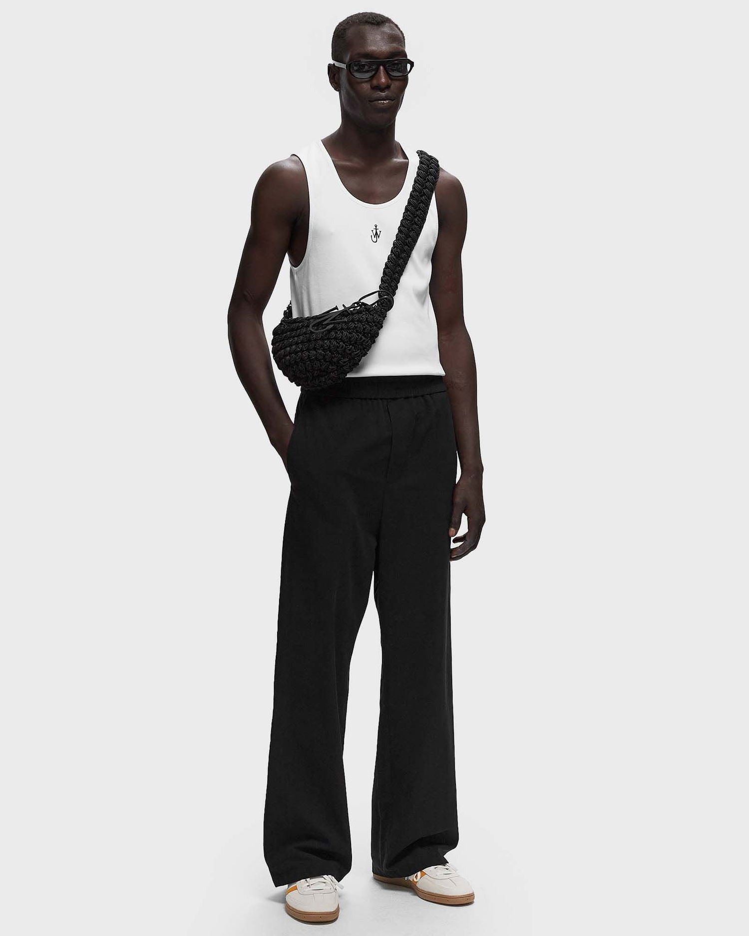 Tanktop JW Anderson ANCHOR EMBROIDERY VEST Hvid | JO0228-PG1512-001, 1