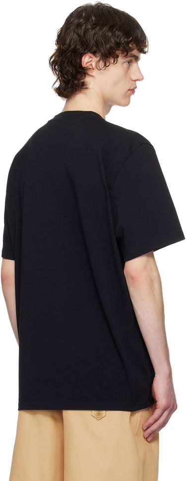 T-shirt JW Anderson JW Anderson 'JWA' Lace Trim T-Shirt Sort | JT0272-PG1551, 2