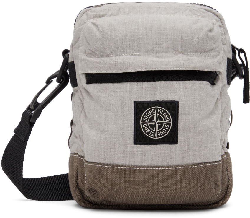 Skuldertaske Stone Island Patch Pouch Grå | 801590830, 0