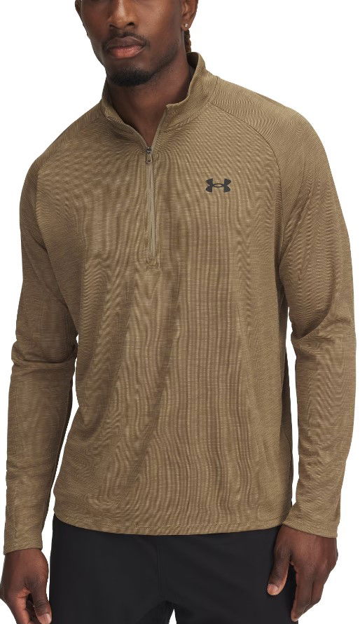 Sweatshirt Under Armour UA Tech Textured 1/2 Zip Top Grøn | 1382797-251