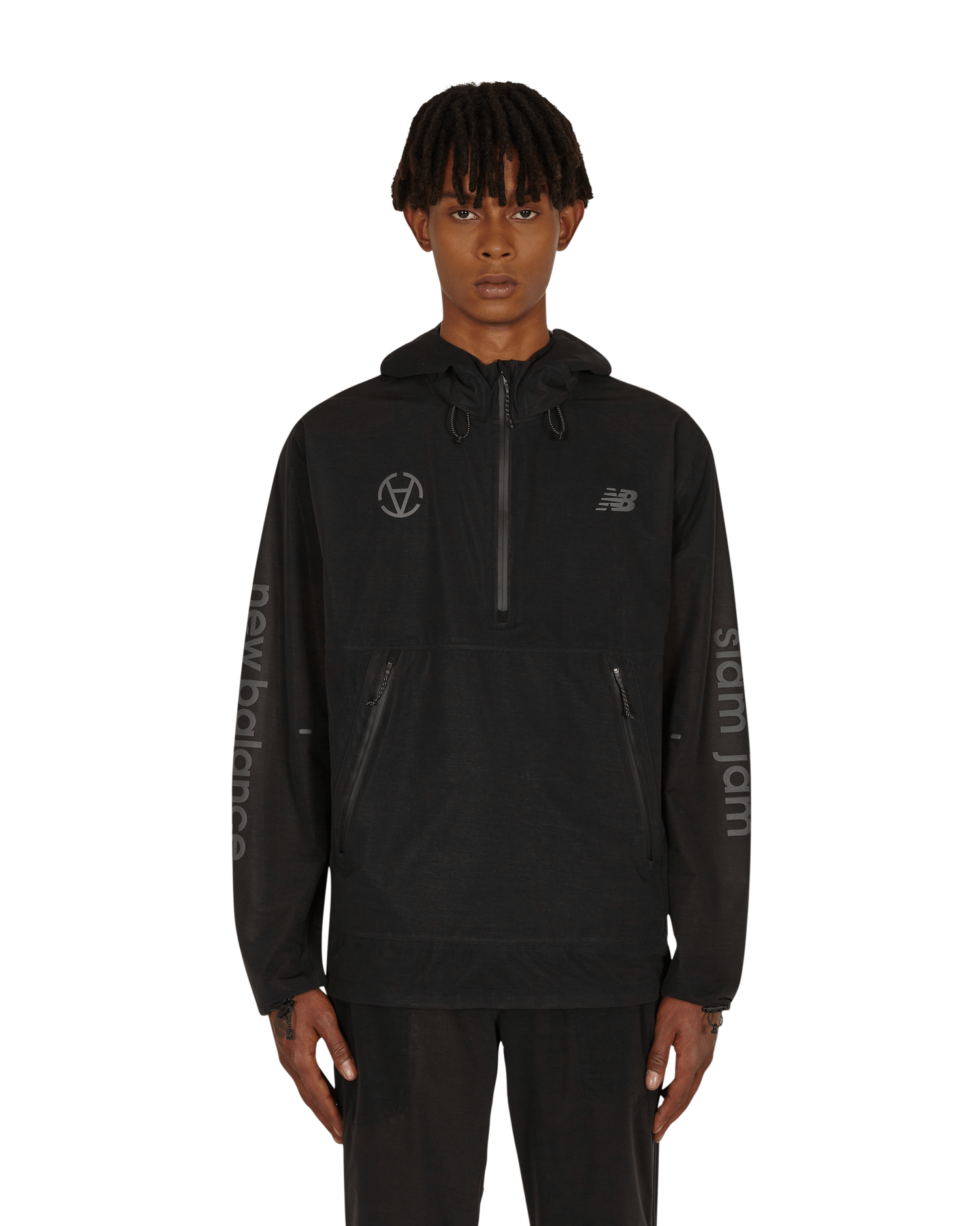 Vindjakke New Balance Slam Jam x Speed Jacket Sort | MJ01276BK, 0