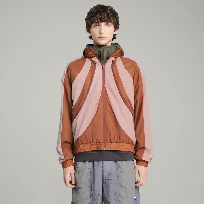 Vindjakke Puma KIDSUPER Windbreaker Jacket Orange | 629509_18