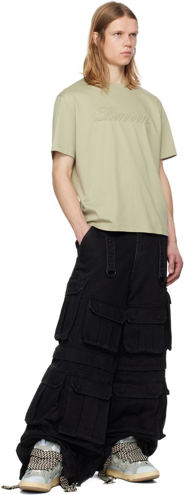 T-shirt LANVIN Lanvin Debossed Logo T-Shirt Grøn | RM-TS0115-J170-P25, 3