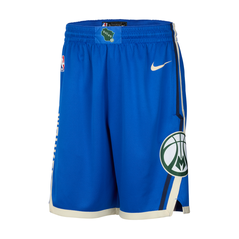 Shorts Nike Dri-FIT NBA Swingman Milwaukee Bucks City Edition 2024/25 Blå | FQ4413-480