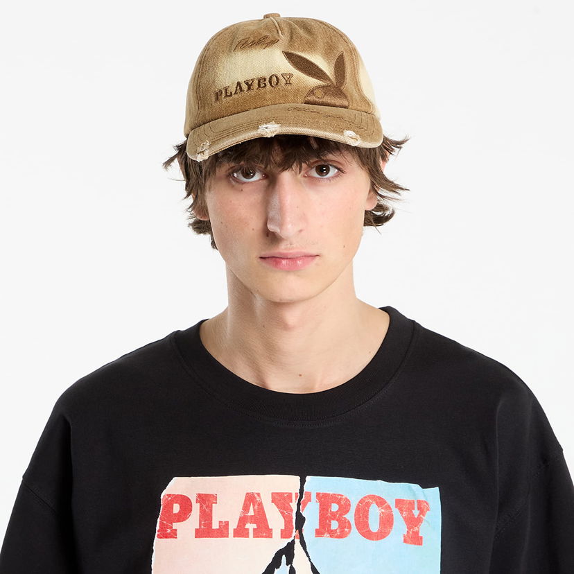 Kasket Footshop Playboy x FTSHP Denim Dadcap Orche Beige | FTSHP_536