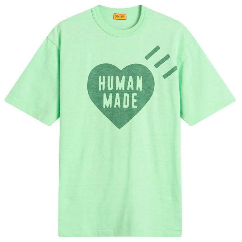 T-shirt Human Made Human Made Garment Dyed Heart T-Shirt, Size Large Grøn | HM29CS033-GRN
