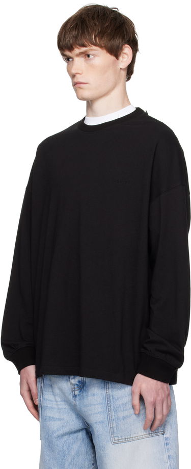 Sweatshirt We11done We11done Bandana Detail Sweatshirt Sort | WD-TT2-25-782-U-BK, 3
