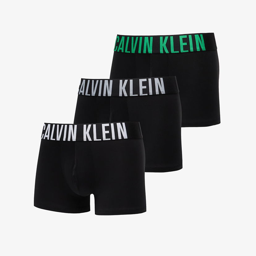 Boksere CALVIN KLEIN Intense Power Microfiber Stretch Trunk 3-Pack Black Sort | 000NB3775A VPA
