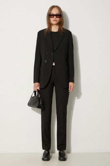 Jakke KENZO Virgin Wool Waisted Blazer Sort | FE62VE2549GE.99, 1