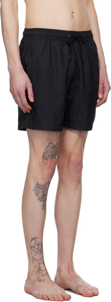 Badetøj BOSS BOSS Embroidered Swim Shorts Sort | 50534310, 1