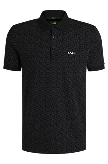 Polo skjorte BOSS BOSS Paddy Stretch Cotton Polo with Printed Pattern Sort | 50540719