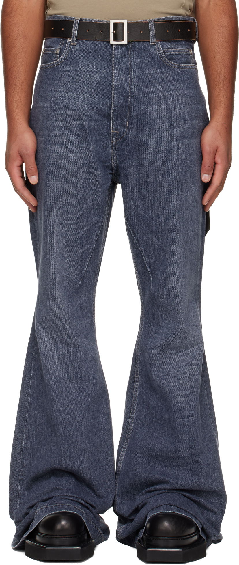 Jeans Rick Owens DRKSHDW Concordians Bolan Bootcut Jeans Blå | DU02E7365 DGY