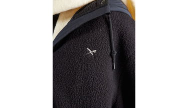 Jakke Irie Daily Arctik Hooded Fleece Long Jacket Mørkeblå | 965D111-700, 3