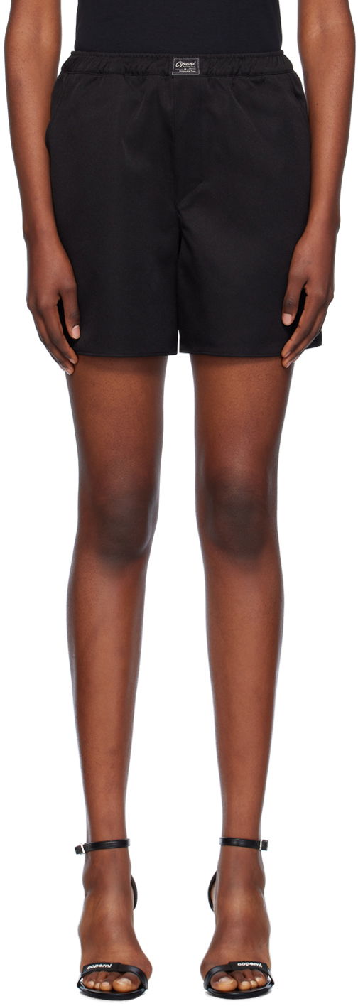 Shorts Coperni Designer Satin Boxer Shorts Sort | COPP92F3004