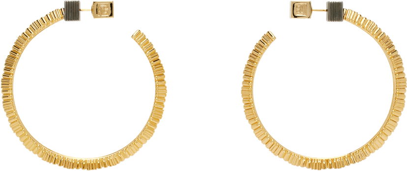Øreringe Balmain Balmain Perfume Hoop Earrings Gul | EN0XK486MBEL