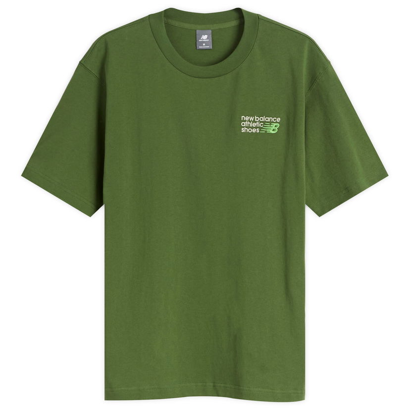 T-shirt New Balance Athletics Premium Logo T-Shirt Grøn | MT41908-DAE