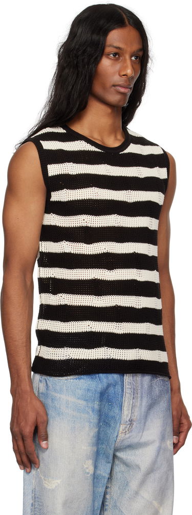 Tanktop Andersson Bell Andersson Bell Net Damaged Sleeveless Tank Top Sort | atb1328m, 4