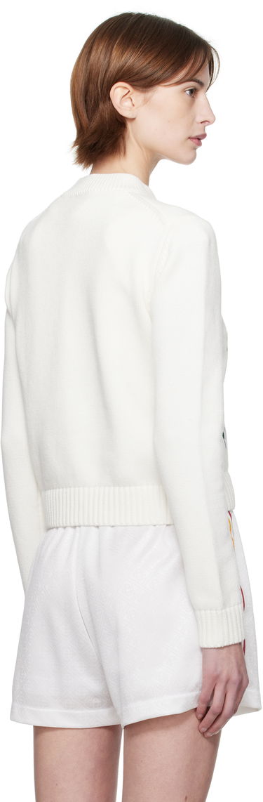 Sweater Casablanca Casablanca Embroidered Sweater Hvid | WPS25-KW-860-01, 2