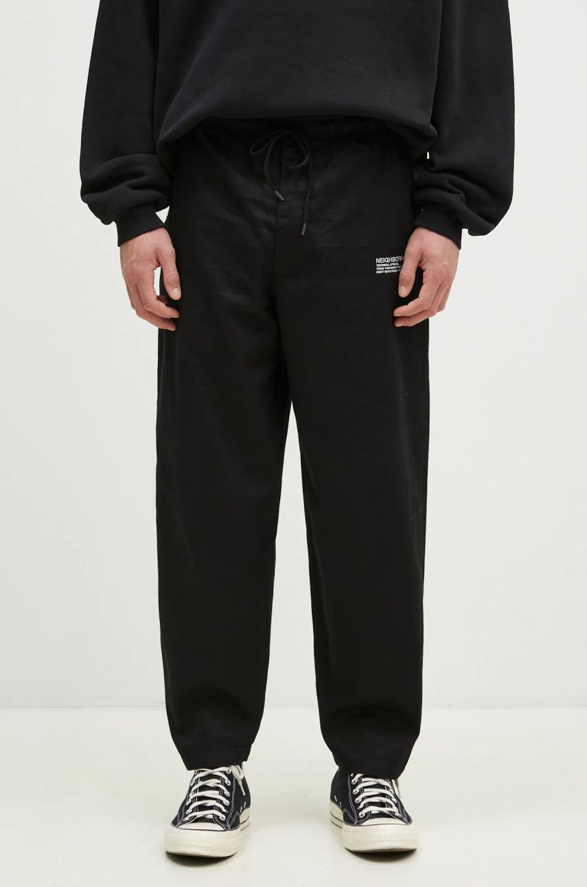 Joggingbukser Neighborhood NEIGHBORHOOD Easy Pants Sort | 242TSNH.PTM02, 0