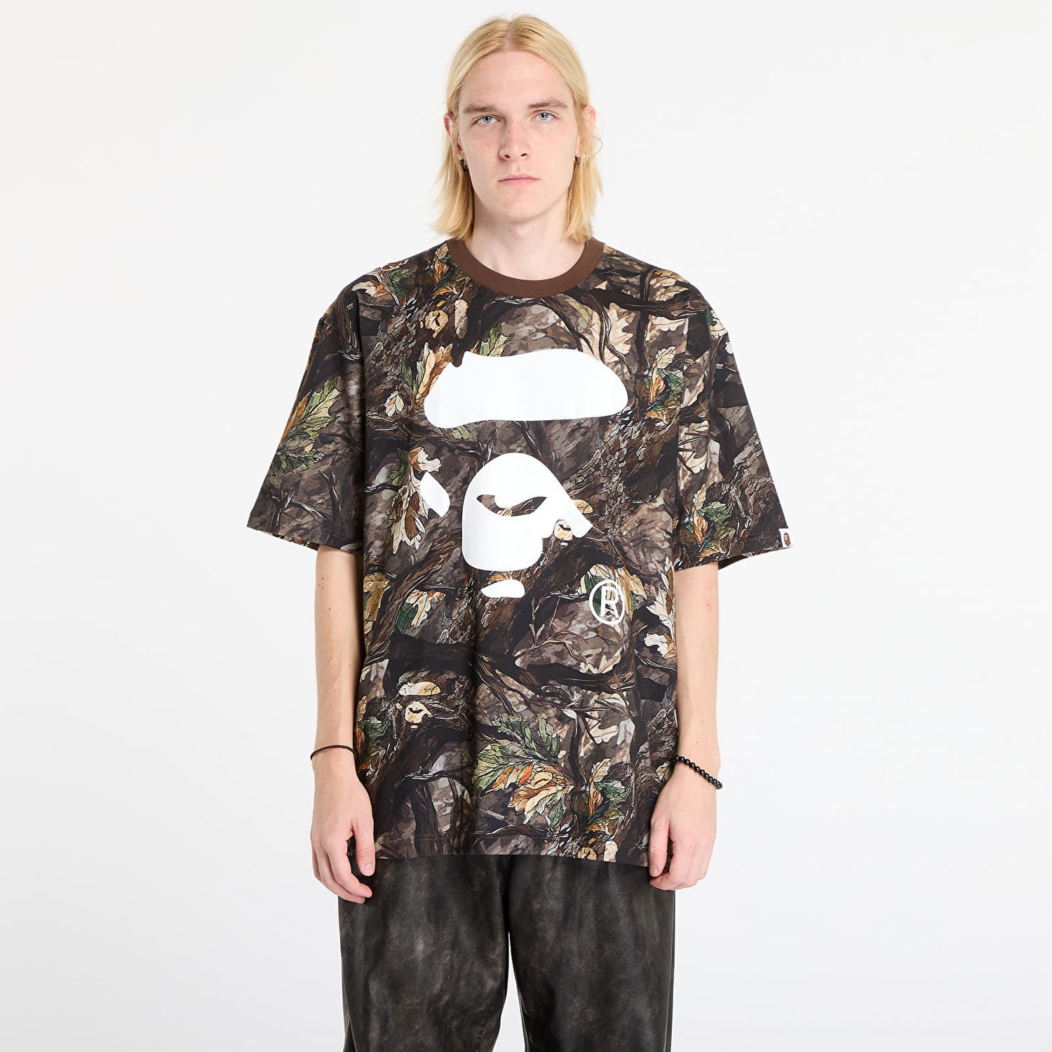T-shirt BAPE Tree Edge Camo Ape Face Relaxed Fit T-Shirt Flerfarvet | 001CSL801012MBRW, 0
