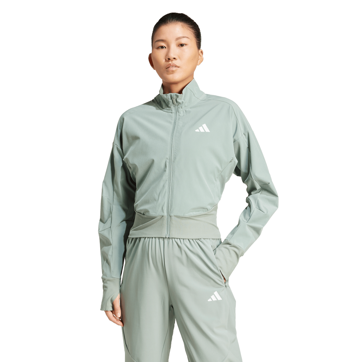 Træningsdragt adidas Originals Designed 4 Training Full Zip Tracksuit Jacket and Pants Grøn | JD5800, 0