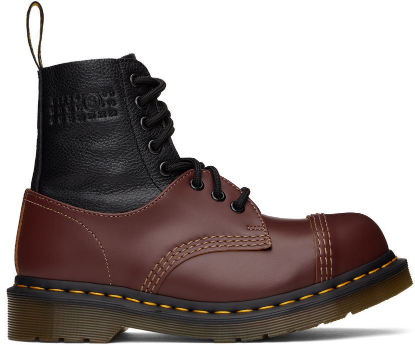 Sneakers og sko Maison Margiela MM6 Maison Margiela x Dr. Martens 1460 Twist ST Boots Rød | SH3WU0008 P8029