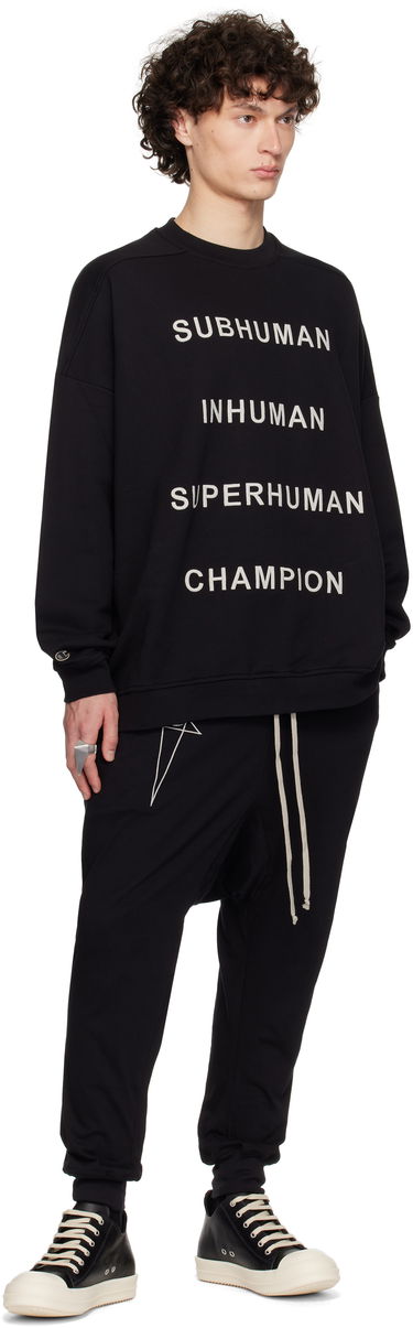 Sweatshirt Rick Owens Rick Owens Champion Edition Jumbo Sweatshirt Sort | CM01E1669 CHFE FELPA, 3