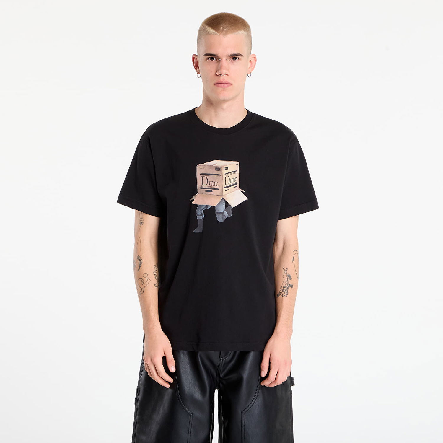 T-shirt Dime DIME Solid T-Shirt Sort | DIMESU2551BLK, 0
