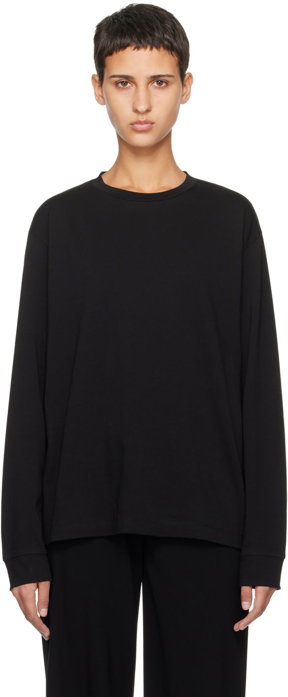 T-shirt The Row Ciles Long Sleeve T-Shirt Sort | 6891-K220