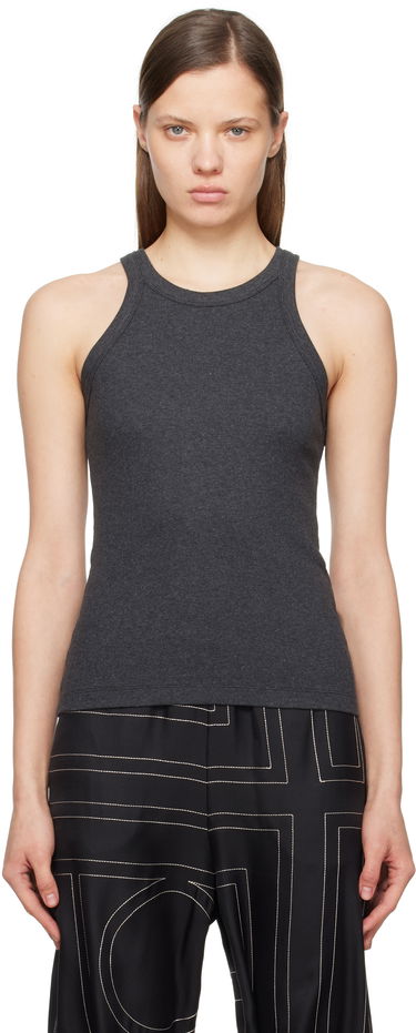 Tanktop TOTEME TOTEME Curved Rib Tank Top Grå | 243-WRT1129-FB0246, 0
