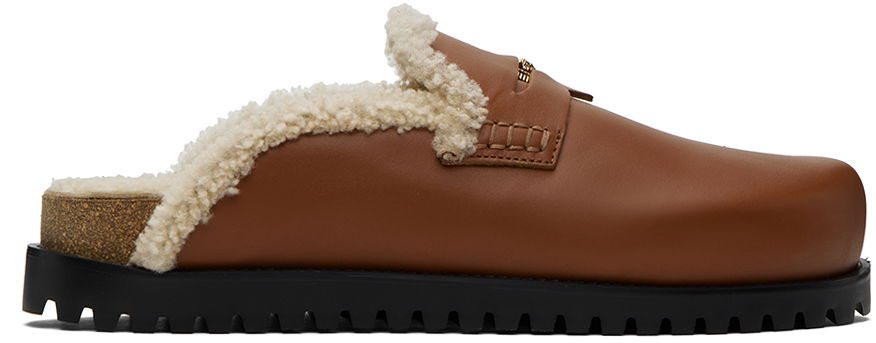 Sneakers og sko Versace Shearling Medusa Mules Brun | 1010280_1A08581, 0
