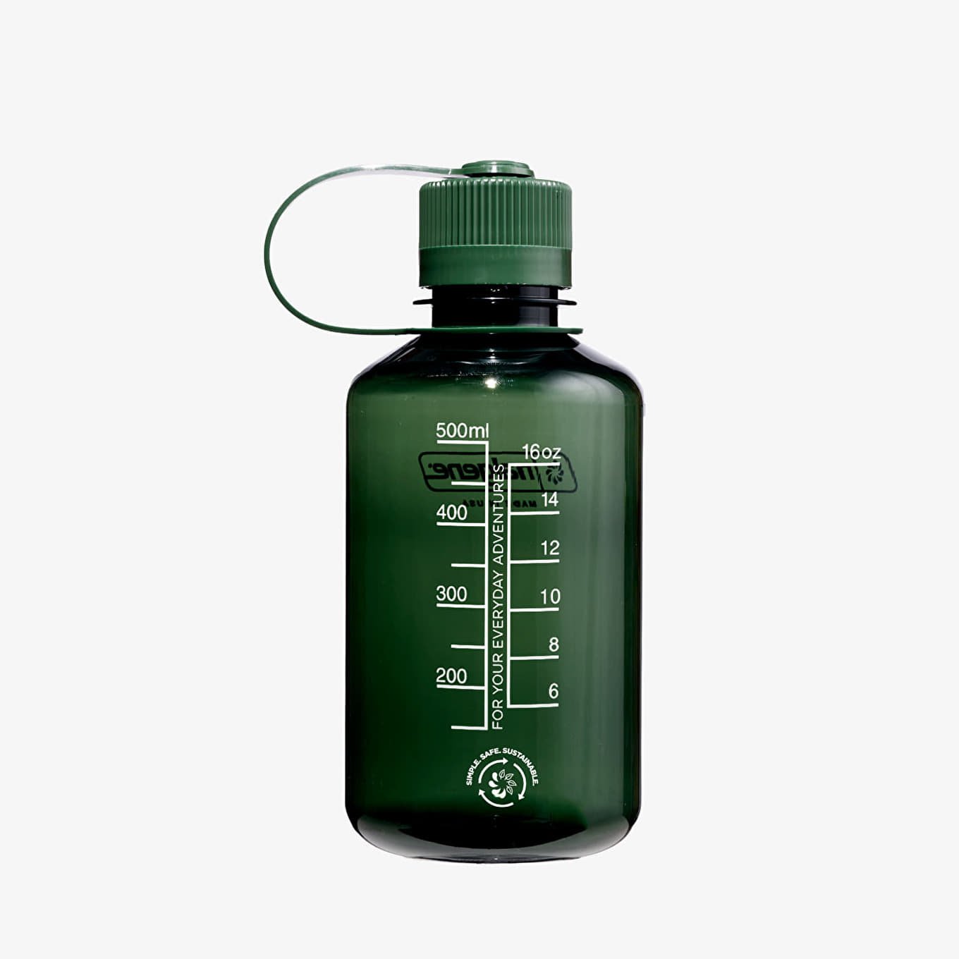Drikkeflaske Nalgene 500ml Narrow Mouth Sustain Water Bottle Grøn | 2021-0716, 1
