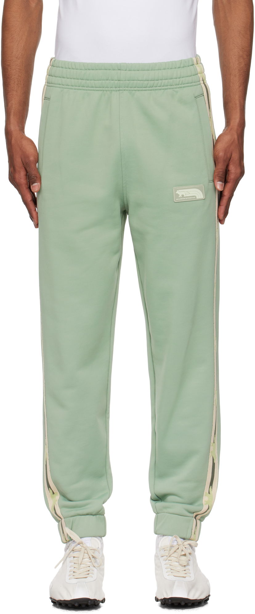 Joggingbukser MAISON KITSUNÉ Maison Kitsuné Flash Fox Track Pants Grøn | OM01126KM0322
