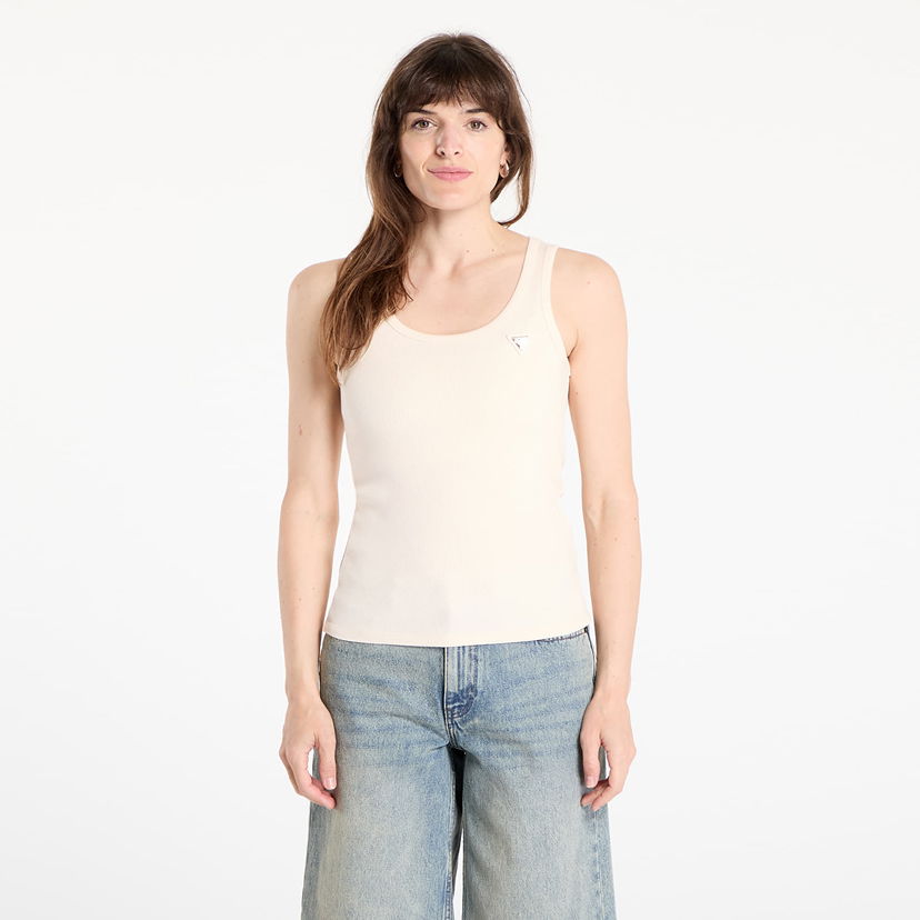 Tanktop GUESS Guess Colette Rib Tank Top Beige | V4YP06K8RT2-G6K5