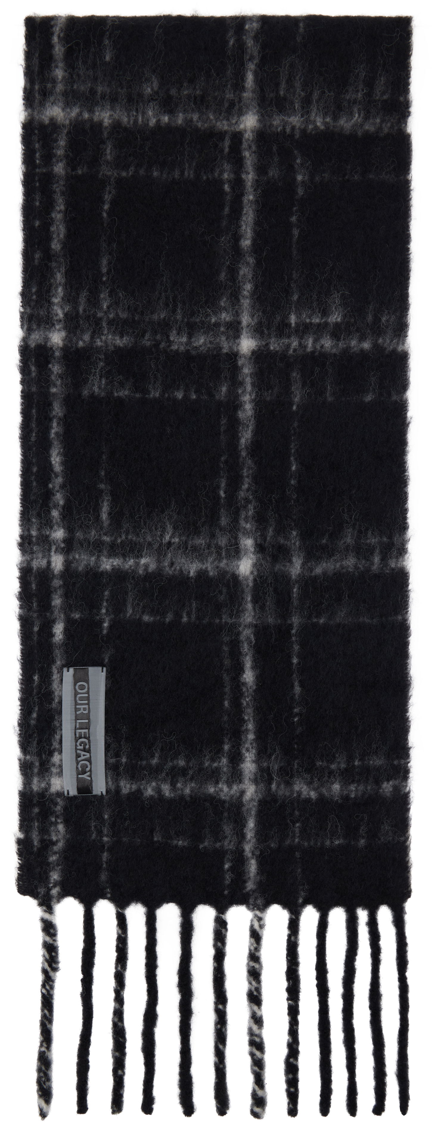 Tørklæde OUR LEGACY Estate Scarf with Fringe Sort | A4248EBF, 0