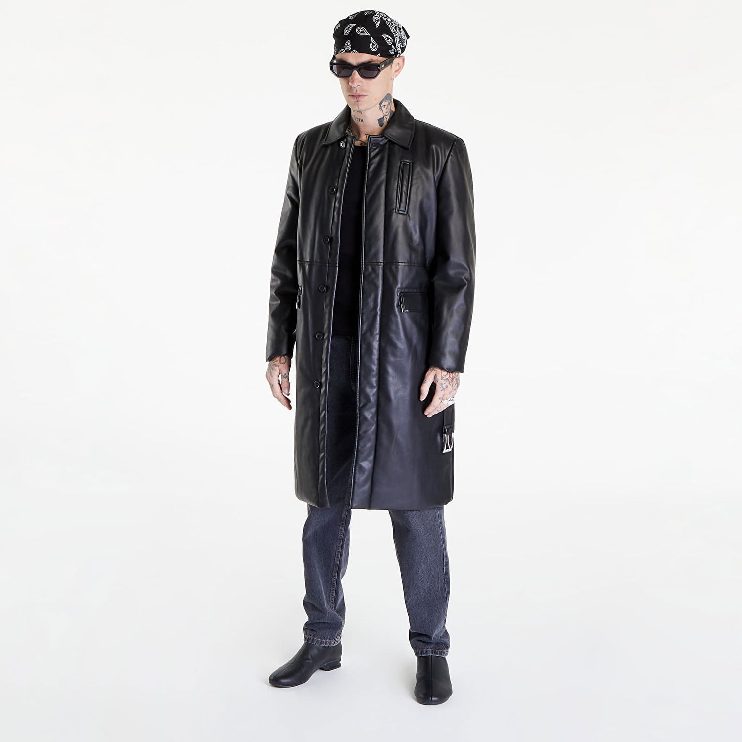Trenchcoat Han Kjøbenhavn Padded Belted Square Coat Sort | M-131907-001, 0