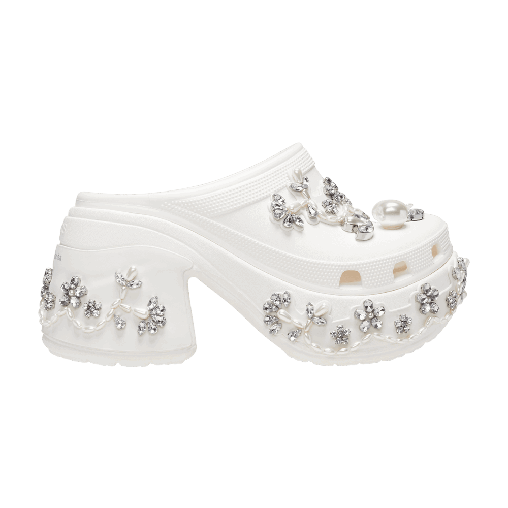 Sneakers og sko Crocs Platform Clogs With Jewelry Décor Hvid | 210142-0WV, 0